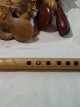 LOT INSTRUMENTS DE MUSIQUES divers en bois 