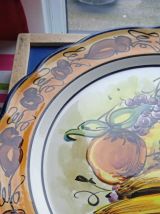 assiette décorative en céramique émaillés 