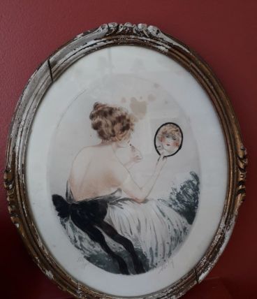 Tableau ancien signé Abely