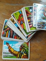 cartes langage des signes Indiens Peaux-Rouges années 50