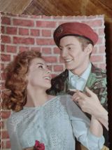 20 cartes postales vintage 60' authentiques couple militaire