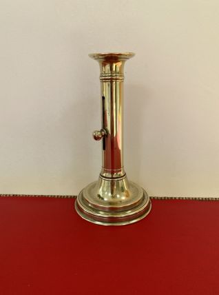 Joli chandelier bougeoir vintage en laiton 