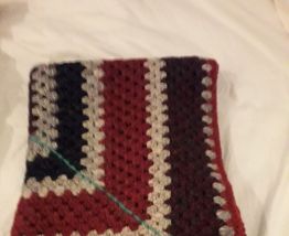 PLAID ANCIEN MULTICOLORE EN LAINE