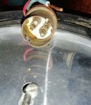Applique /plafonier verre moulé années 60