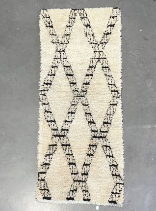 Tapis berbere marocain beni Ouarain 100x225cm