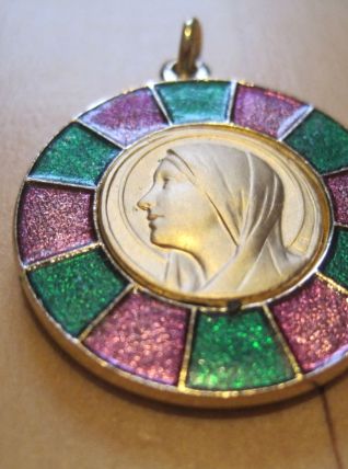 Médaille ronde Vierge Marie médaille