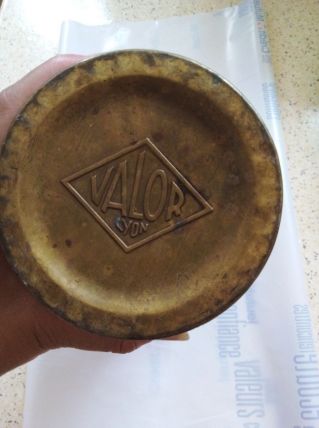 Ancienne Bouillotte en Laiton de chez VALOR à Lyon Vintage C