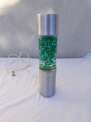 Ancienne lampe paillettes 70's / Luminaire déco vintage