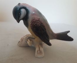 Ancien oiseau en porcelaine / Collection déco vintage