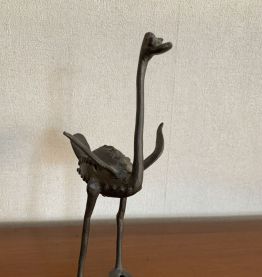 Autruche africaine en laiton