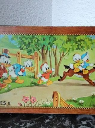 Boite de cubes anciens au sable (Walt Disney)