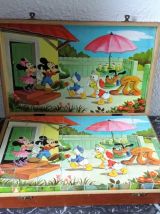 Boite de cubes anciens au sable (Walt Disney)
