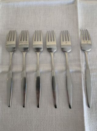 6 fourchettes de table en inox  AZTEC de Norsk Stalpress