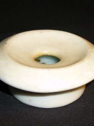 rare et grand encrier en porcelaine de bureau
