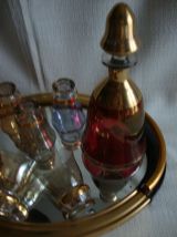 service art déco plateau verres carafe 