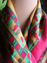 Foulard carré 100% soie Yves Saint-Laurent