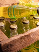 Bouteilles de soda vérigoud orange et citron