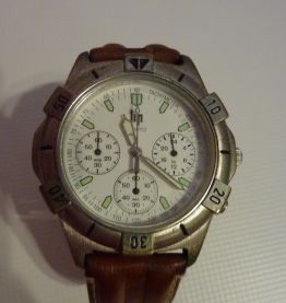 Ancienne montre chronographe LIP water resistant référence V