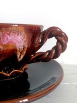 Tasse déjeuner céramique Vallauris 1960