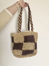 Sac à mains en paille / rotin