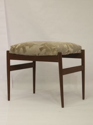 Tabouret scandinave en hêtre années 50