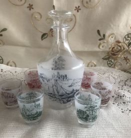 Service à liqueur vintage