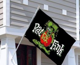 Drapeau Rat Fink   60x90;15e   90x150  ;    18e        120 x
