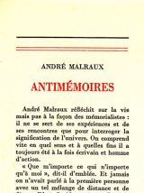 Antimémoires - André Malraux Année 1967 
