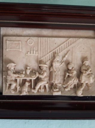 Ancien tableau calcaire St Alyre / Collection déco vintage