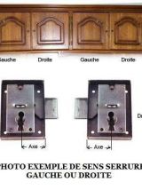 Serrure de meuble à cylindre 5 paillettes - VACHETTE 4464
