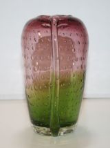 Vase vintage soufflé fraise 
