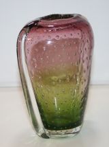 Vase vintage soufflé fraise 