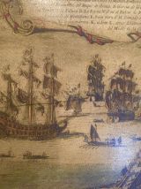 Carte ancienne sur bois
