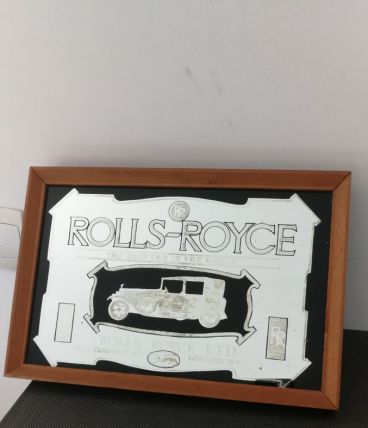 Cadre miroir Publicitaire ROLLS-ROYCE 