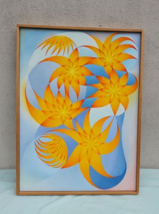 Tableau abstrait coloré