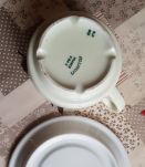 6 TASSES BISTRO A CAFE OU THE AVEC SOUCOUPES