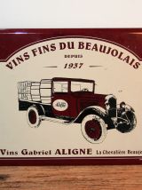 Véritable plaque émaillé vigneron
