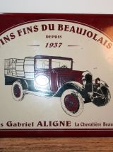 Véritable plaque émaillé vigneron