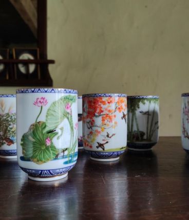 Tasses Franklin Mint Birds &amp; Flowers 