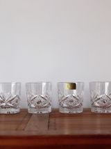 Set de 6 verres en cristal de luxe taillé