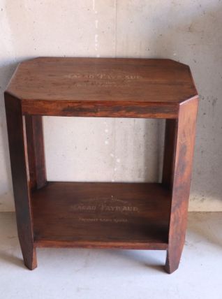 Table d’appoint publicitaire cacao Payraud art déco