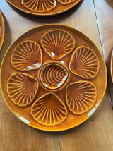 Set de 6 assiettes à coquillages 