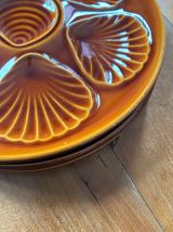 Set de 6 assiettes à coquillages 