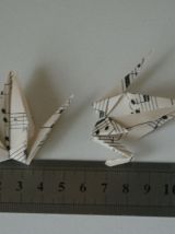 50 grues origami papier musique mariage, fête, baptême, déco