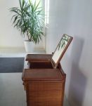 Coiffeuse/commode en rotin