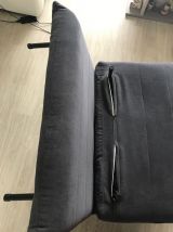 NIO- Banquette convertible 1 place gris anthracite