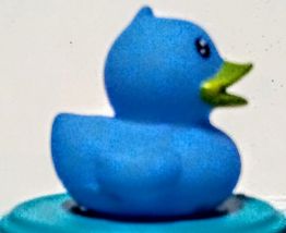 Bocal canard en bleu et noir, paire de  pots de rangement