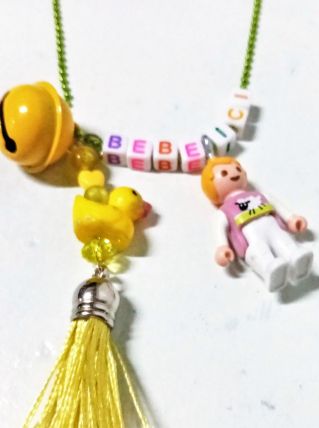 Collier Bola de grossesse bébé Playmobil, canard jaune