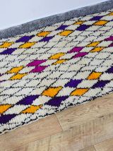 Tapis berbère losanges coloré 190 X 100 CM