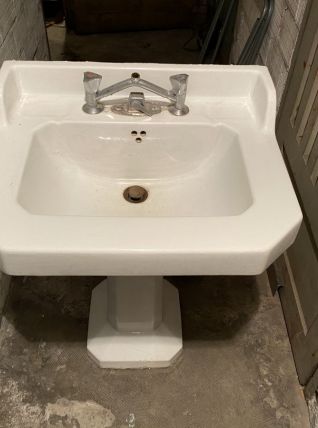 Lavabo sur pied vintage